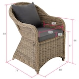 thumbnail of tectake Lot de 2 fauteuils de jardin luxe - marron naturel - 403572