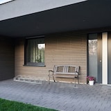 thumbnail of Relaxdays Fahrradständer Boden, für 6 Fahrräder, bis 60 mm Reifenbreite, Metall, Garage, Fahrrad-Aufstellständer, silber