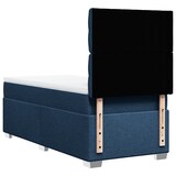 thumbnail of vidaXL Boxspringbett mit Matratze Blau 90x200 cm Stoff