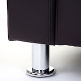 thumbnail of 3-1-1 Sofagarnitur Kunda, Couch Loungesofa Kunstleder, Metall-Füße ~ coffee