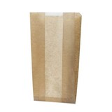 thumbnail of EMBALAGENS DO MEDITERRÂNEO - SACO DE PAPEL KRAFT COM JANELA 24X43+6 (100 unid.) - take away - catering