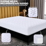 thumbnail of Protetor de colchão acolchoado impermeável e hipoalergénico COSHANO, 105x190/200cm