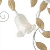 thumbnail of Lámpara de techo de hierro lacado blanco shabby 5 luces H.17 Ø80 BL274-PL5-BCO