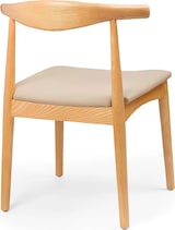 thumbnail of Stuhl Gotland mit Eschengestell und wasserdichtem Kissen in Beige für die Gastronomie. Innenmöbel für Bar, Restaurant und Café.