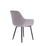 thumbnail of SalesFever set van 2 fauteuils | hoes bouclé stof | metalen stoelpoten | B 64 x D 59 x H 86 cm | taupe - zwart mat