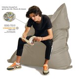 thumbnail of Pouf Géant XXL Intérieur et Extérieur, Déhoussable, Salon, Jardin, Deco Arts Beige
