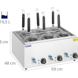 thumbnail of Royal Catering - Royal Catering RC-PM006 Cuiseur à pâtes cuiseur de pâtes cuiseur (6 paniers, Puissance : 3 000 W, Plage de température : 30 - 110