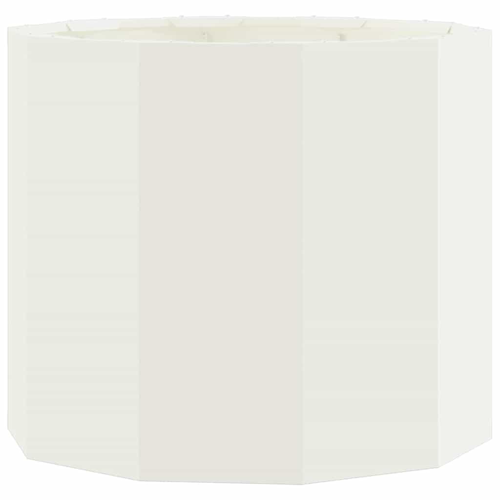 vidaXL Pflanzkübel Weiß 60 x 60 x 50 cm Stahl
