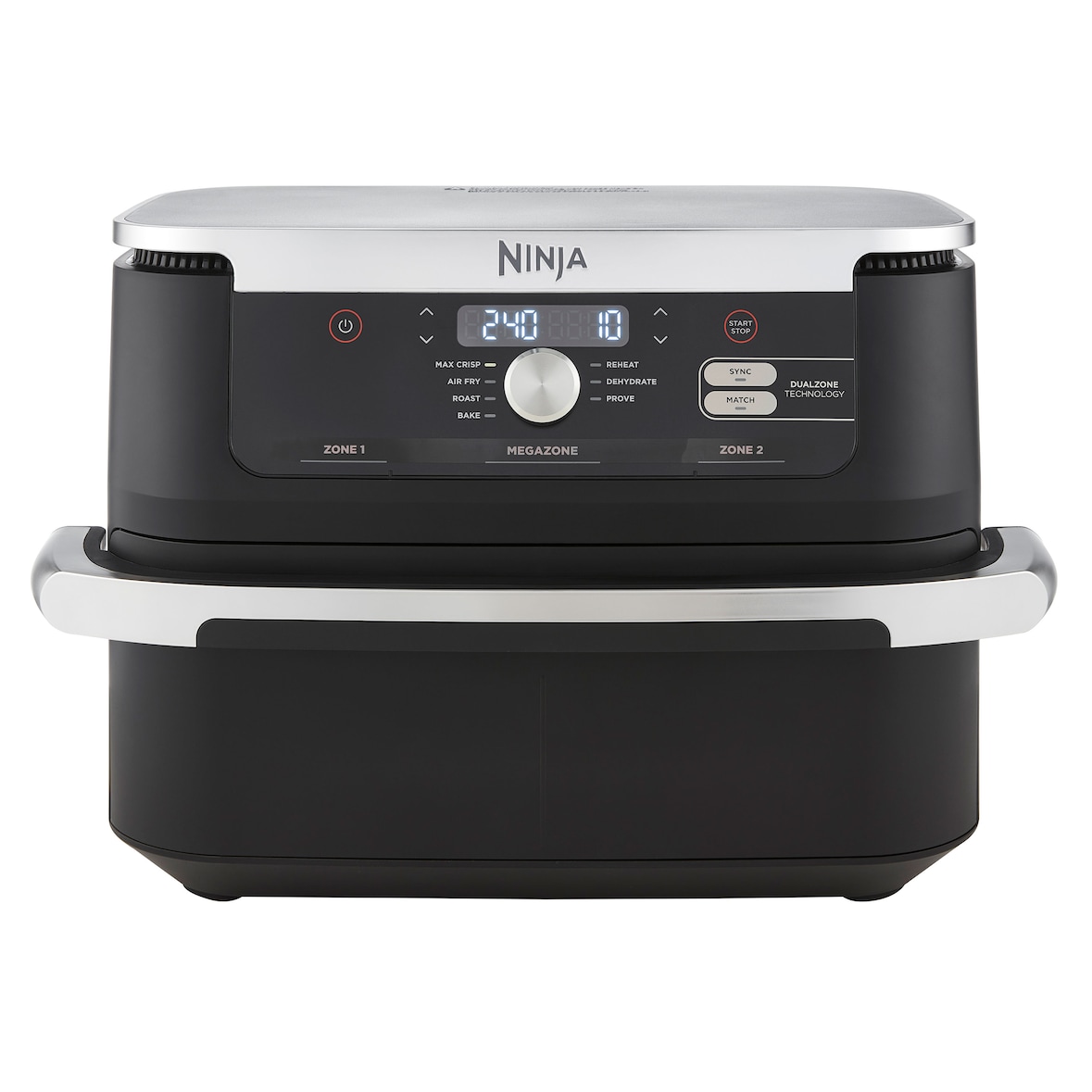 Friteuse Sans Huile - Ninja - Af500eu - Foodi Flex - 10,4 L - 32,7 X 49,6 X 31,6 Cm - Noir