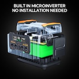 thumbnail of Newsmy Powerstation 2047,5 Wh Ultra-Fast-Aufladen von 0-100% in 1 Std., Mobiler Stromspeicher, 1200 W DC-In, 2400W AC-Out,  und 4x USB-C Ausgang, Sola