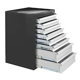 thumbnail of PROREGAL Schubladenschrank Kobra mit 8 Schubladen | HxBxT 90x71x55cm | Anthrazitgrau/Lichtgrau