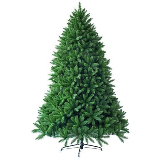 Árbol de Navidad artificial COSTWAY con soporte metálico, árbol de Navidad con agujas de PVC y sistema plegable.
