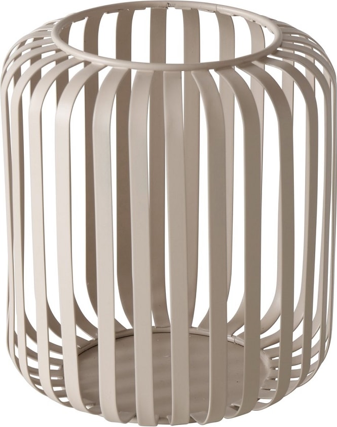 Windlicht Viki Eisen beige H.15 cm Ø.13 cm Stückpreis