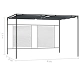 thumbnail of vidaXL Pavillon mit Ausziehbarem Dach 4x3x2,3 m Anthrazit 180 g/m²