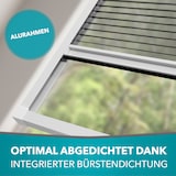 thumbnail of Fliegengitter Insektenschutz Dachfenster Plissee Alurahmen Bausatz,Farbe:braun (RAL8001),Größe (Breite x Höhe):80 x 160 cm (Profile auf Maß)