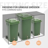 thumbnail of ML-Design Mülltonnenbox 2er Anthrazit-Holzoptik, Stahl, wetterfest, stabile Verkleidung 240L