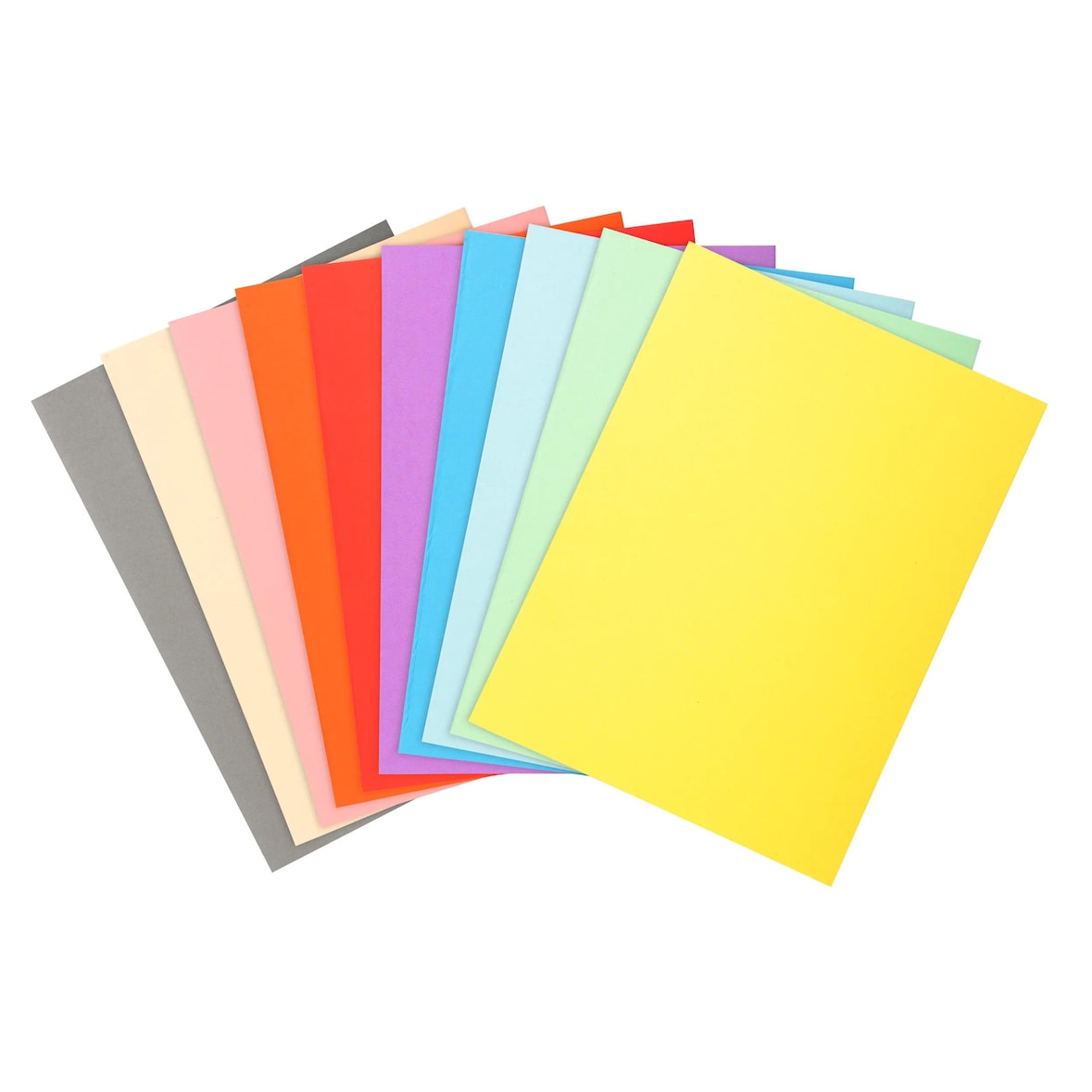 Exacompta 410000E 5x 100er Packung Aktendeckeln aus Recycling Karton 220g Forever, 24x32cm - Farben sortiert