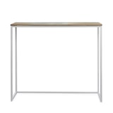 thumbnail of Conjunto Mesa Alta Eco-Line 118x30x110cm y 2 taburetes Blanco en madera maciza de pino acabado envejecido estilo Industrial Box Furniture