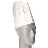 thumbnail of PAPSTAR 10 Kochmützen, Krepp 23 cm x 27,7 cm weiss "Provence" Größenverstellbar