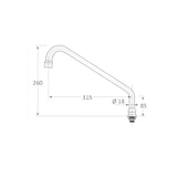 thumbnail of Torneira Industrial de Lavagem de Mãos com Pescoço de Cisne - CC-308