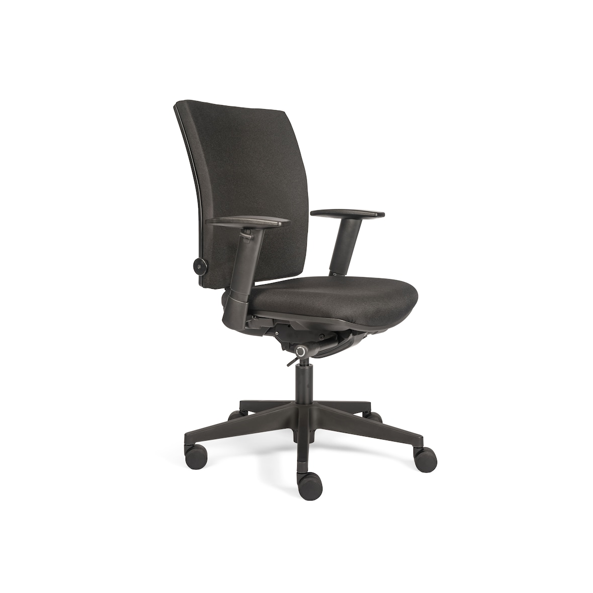Büro-Drehstuhl mit Lordosenstütze Chefsessel  Bürostuhl 980-1125x485x440 mm Schwarz 210360