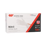 thumbnail of 1000 `WORK-INN/PS` Handschuhe Nitril puderfrei `White Soft` weiss Größe: M