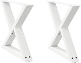 thumbnail of Helloshop26 - Set mit 2 verstellbaren Couchtischbeinen modernes Design 60 x 42–43,3 cm weißer Stahl 02_0056995