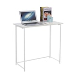 thumbnail of SVITA Bureau Inklapbaar Smal Ruimtebesparend Multifunctioneel Computerbureau 80x40x76cm Wit