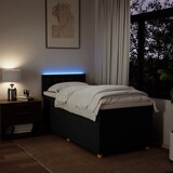 thumbnail of vidaXL Boxspringbett mit Matratze Schwarz 80x200 cm Stoff