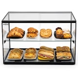 thumbnail of MBH - Neutrale vitrine 55 cm 2 etages voor catering. Neutrale glazen vitrine voor gebak en taarten.