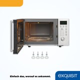thumbnail of Exquisit Unterbau-Mikrowelle UMW 800G-3.1 Inox |  20 Liter Nutzinhalt | Timer | 1000 W Grilleistung| Inox