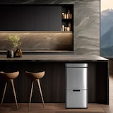 thumbnail of WELL HOME - 67L (42L+25L) recyclingbak, 2 compartimenten, automatisch openend, roestvrij staal