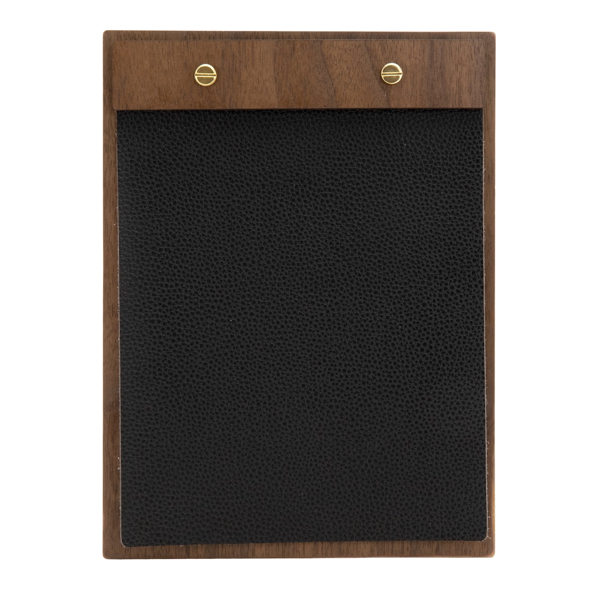 Securit® Menu A5 "Walnut" - Capa em couro - Madeira acabamento nogueira envernizada