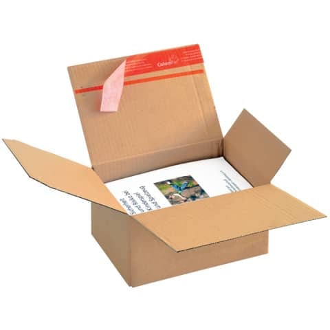 Versandkarton Blitzboden, 218x169x119mm, braun