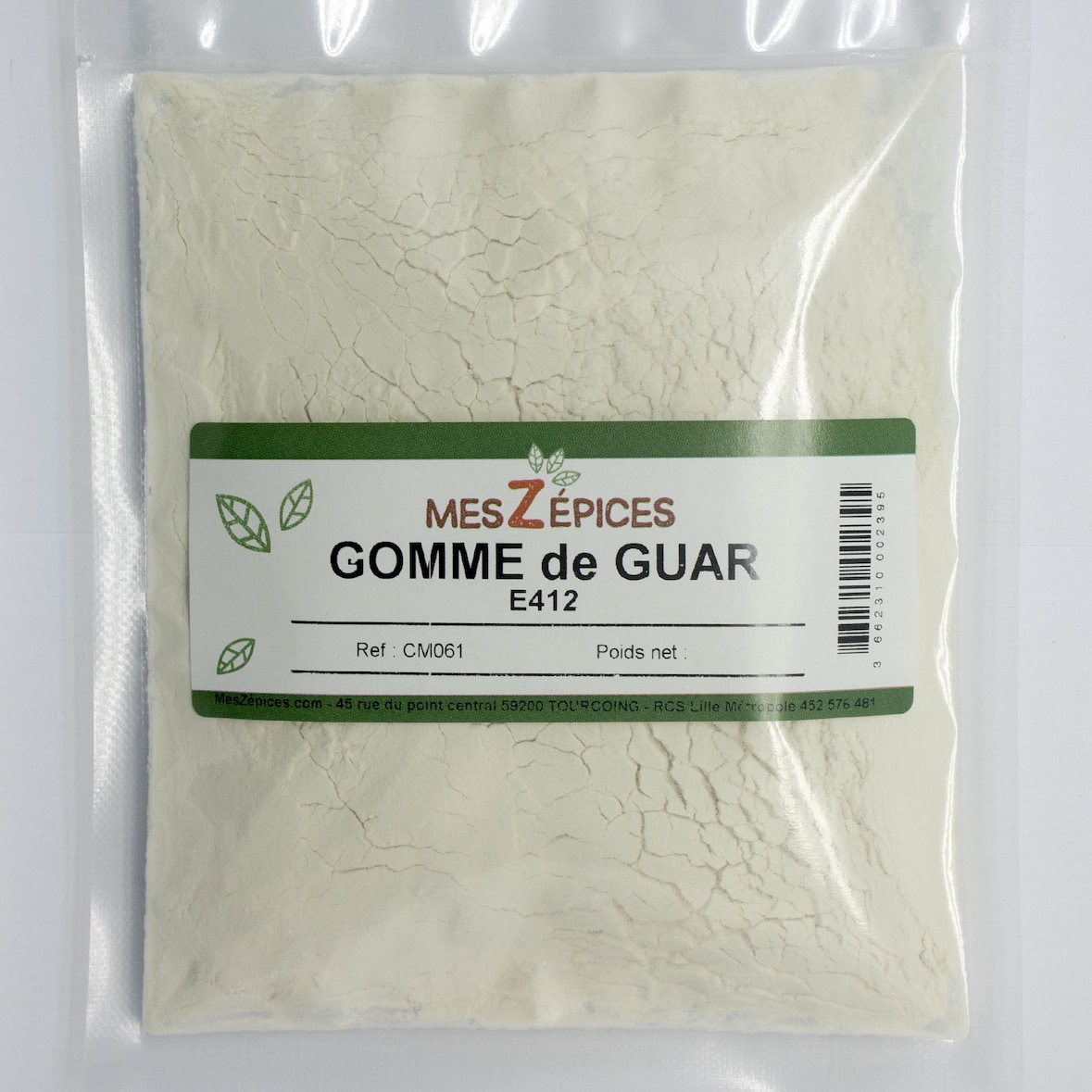 MesZépices - Gomme de guar E412 - Sachet de 5 kg
