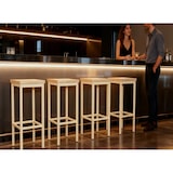 thumbnail of Set de 2 taburetes de bar de roble beige Mod. RICCIONE RIMINI de Yelloo