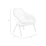 thumbnail of Angel Cerdá  Confident poltrona rivestita in tessuto con piping 5065C