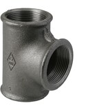 thumbnail of Atusa Temperguss T-Stück Nr. 130, schwarz, 1/2