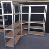 thumbnail of Hoekplank hout/metaal 176 x 75 cm