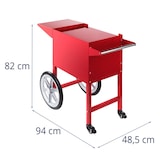 thumbnail of Royal Catering Carrello per popcorn - rosso - 51 x 37 cm