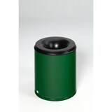 thumbnail of PROREGAL Selbstlöschender Papierkorb | 80 Liter, HxBxT 56x46,5x46,5cm | Verzinkter Stahl | Grün | Papiereimer Mülleimer für Papier