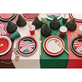 thumbnail of 6 Pappteller 18cm Partyteller Einwegteller plastikfrei Partygeschirr Geburtstag Kindergeburtstag Partydeko Tischdeko Dunkelrot