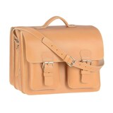 thumbnail of Ruitertassen Lehrertasche Leder XXL 42x32cm Damen Herren Schultasche Aktentasche 3 Fächer natur
