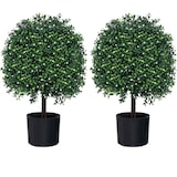 thumbnail of COSTWAY Planta Artificial 55 cm, Buxo com Folhas e 343 Frutos Brancos, Árvore Artificial com Vaso, Planta de Interior em Forma de Bola