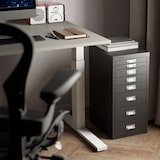 thumbnail of Bisley Multidrawer Schubladenschrank aus Metall mit 8 Schubladen DIN A4 ohne Sockel - Farbe: Pastellpink