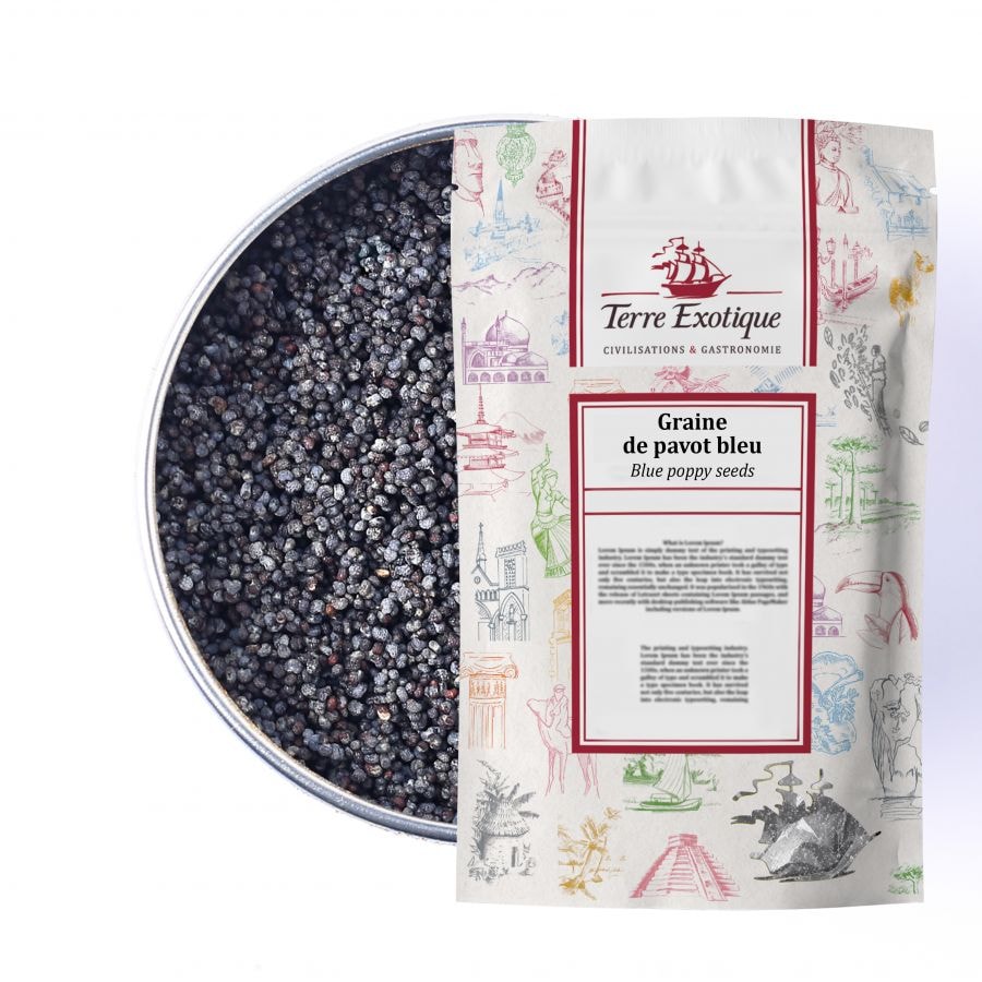TERRE EXOTIQUE Graines de pavot bleu 500 g