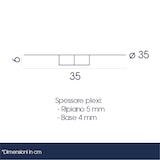 thumbnail of Danieli - Alzatina in Acrilico con Ripiano Trasparente per Dolci, Frutta e Buffet - Altezza 6cm