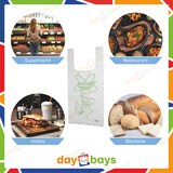 thumbnail of DayBays 15000 Stk. Bio Knotenbeutel auf Rolle 5 Kg 22+12x47 cm  Biodegradable HDPE  Transparent Extra Stark