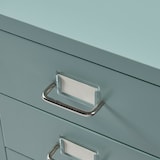 thumbnail of Helloshop26 - Caisson de bureau armoire meuble de rangement à roulettes avec 5 tiroirs 69 x 28 x 41 cm vert menthe 03_0009108