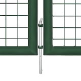 thumbnail of vidaXL Gartentor Stahl : Farbe - Grün, Größe - 350 x 100 cm